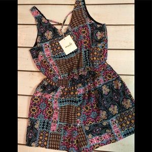 Kilim Patch Playsuit/ Romper